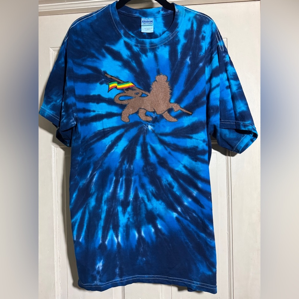NEW GILDAN ULTRA COTTON TIE DYE T- Shirt -Sz- Lg